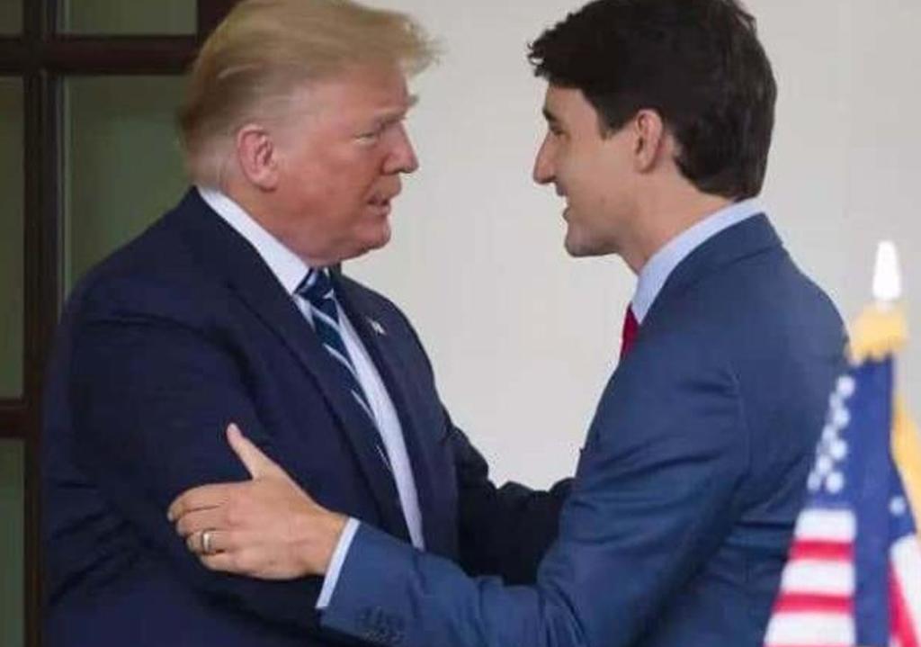 Trump dines with Canadian Prime Minister Justin Trudeau at Mar-a-Lago